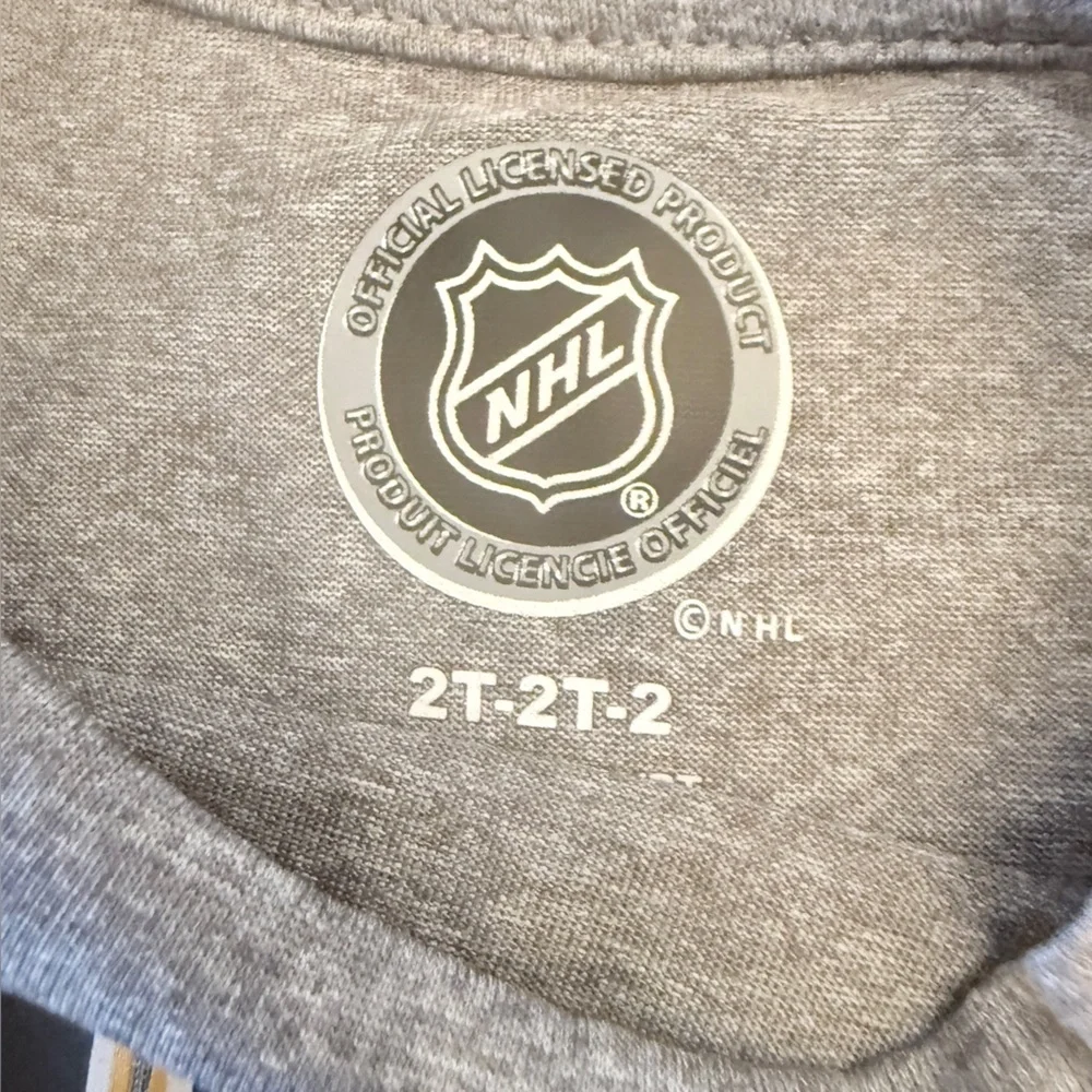 NHL Bruins Toddler 2T Gray Tee BA